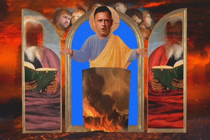 How Peter Thiel Turned a Pacifist Scholar’s Critique of Nazi-Era Thought Into His Apocalyptic Political Playbook